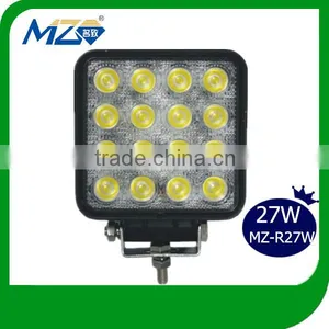 China Wholesale Moving Offroad 4X4 Accessory 27W Square Shape 4 Rows Narrow Flood Beam LED Work Lights,Head Light,Driving Light thumbnail-1