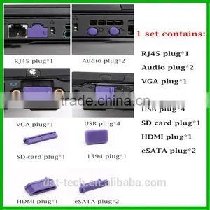 Universal 13 Pcs Dust Plug Dust Proof Plug for Computer Laptop thumbnail-6