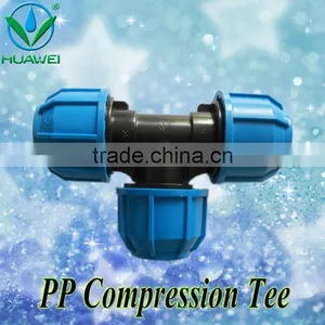 Professional 75mm PP Compression 90 Degree Tee Quality / Price Good thumbnail-1
