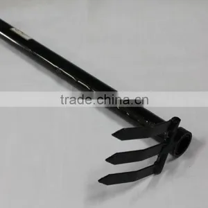 Farming and Garden Black Coated Mini Metal Digging Fork thumbnail-5