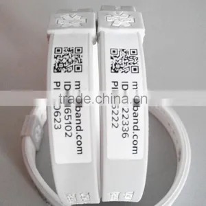 Newest Scannable Fashion qr Code Silicone Bracelet thumbnail-6