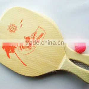41*22*1.2cm Wooden Beach Racket Set Game thumbnail-1