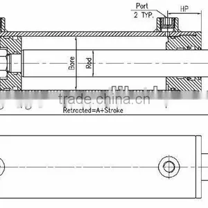 Double Action Hydraulic Cylinders for Trailer thumbnail-3
