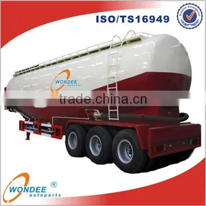 Tri-axle 52T V Shape Bulk Cement Tank Trailer, Bulk Cement Powder Tanker Trailer For Sale thumbnail-1