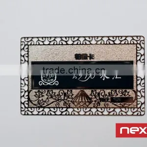 Custom Etched Logo Brass Metal Member Vip Card thumbnail-3