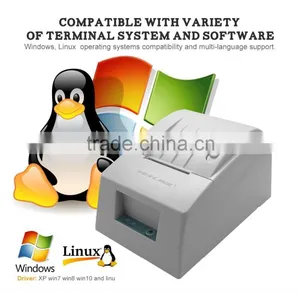 Voxlink USB Port Interface Receipt Printer 58mm Label Printer For Restaurant Supermarket,white thumbnail-1
