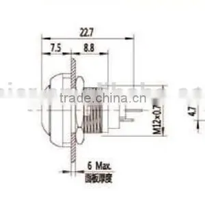 DS-12S Push Button, Push Button Switch^ thumbnail-2