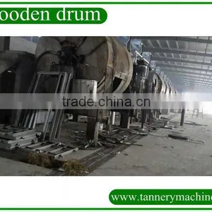 D3x2.5/D2.5X2.2 Retanning or Dyeing Wooden Drum for Cow Goat Sheep Leather Wooden Drum thumbnail-1