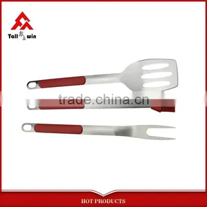 3pcs Rubber Handle Barbecue Tool Set thumbnail-1