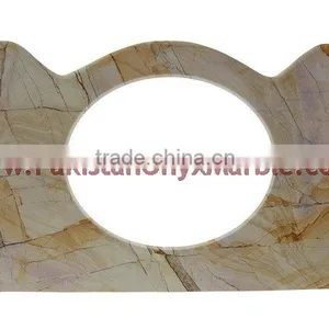 Polished Sunny Grey Marble Vanity Tops thumbnail-3