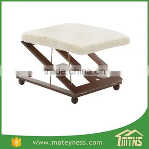 3-Way Folding Wooden Footrest Adjustable Foot Stool thumbnail-3