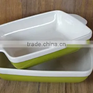 7''/9''/11'' Ceramic Bakeware Ceramic Square Bakeware Cake Ceramic Tray thumbnail-4