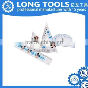 Wholesale Plastic Scale Triangle Straight Ruler Set Use for Measuring Rule thumbnail-5