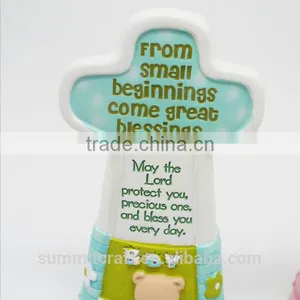 Resin Cross Boy and Girl Baptism Souvenirs Baby Baptism Gift thumbnail-3