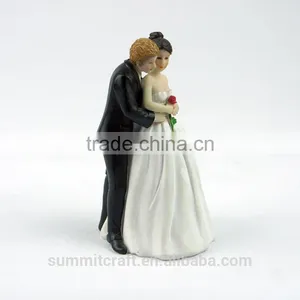 Resin Wedding Cake Toppers Bride and Groom Figurines thumbnail-2