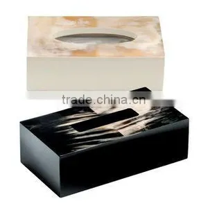 High Quality Best Selling Lacquered Buffalo Horn Inlay Rectangle Jewelry Box From Vietnam thumbnail-1