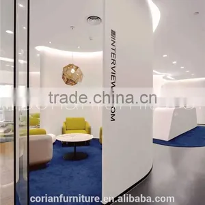 100% Acrylic Solid Surface Interior Decorating Wall and Furniture for Office thumbnail-1