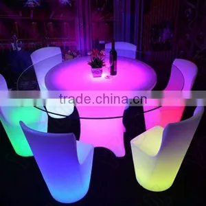 Plastic Material and Commercial Furniture General Use Glowing Dining Tables thumbnail-6