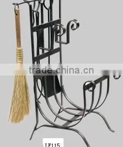 Antique Indoor Cast Iron Fireplace Tools thumbnail-1