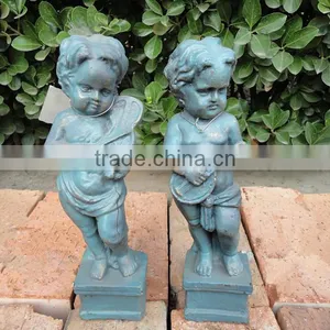 Home Decoration Cast Iron Music Angel Statue thumbnail-1