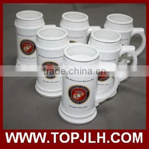 China Custom Subliamtion White Coffee Mug Porcelain Glass Beer Mug thumbnail-1