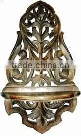 Wood Wall Mounting Bracket, Wooden Wall Brackets, Decorative Wall Brackets, Wooden Corbels, Fancy Corbels, Carved Wood Corbels thumbnail-1