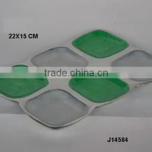 Size Compartment Cast Aluminium Enamel Bowl With Food Safe Enamel thumbnail-1