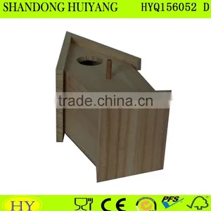 Custom Wooden Bird House Eco Friendly Unfinished Wooden Bird House thumbnail-2