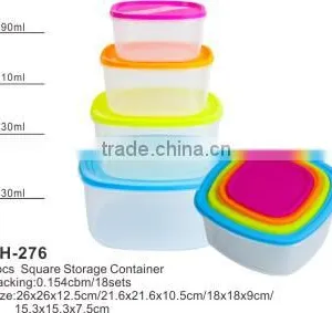 Wholesale Plastic Clear Square Storage Container With Lid thumbnail-2