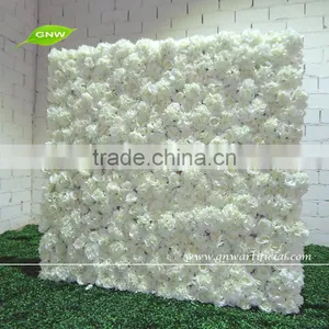 GNW 5ft White Artificial Rose and Hydrangea Flower Wall Hanging Decoration for Wedding Background Decoration thumbnail-1