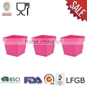 Plastic Square Flower Pot With Many Color thumbnail-1