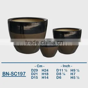 Vietnamese Ceramic Glazed Indoor Pot/ Indoor Planter BN-SC190 thumbnail-5