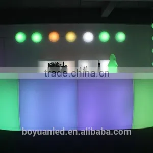 Outdoor Design Modern LED Illuminated Bar Counter Plastic thumbnail-5