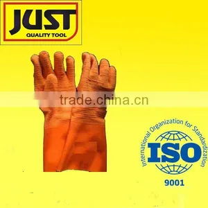 Yellow Industrial Latex Glove thumbnail-1