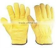 Leather Drivers Lined Gloves ZM108 thumbnail-1