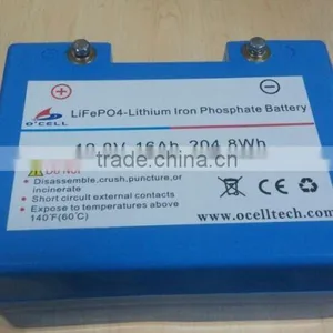 LiFePO4 Battery Pack 12V 16Ah for Solar Lighting, for Golf Trolley Battery thumbnail-1