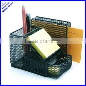 Black Metal Mesh Multifunctional Penholder thumbnail-1