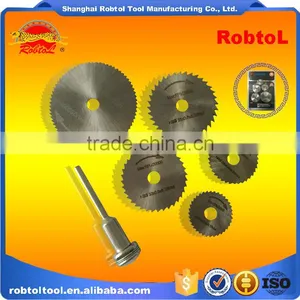 6pcs Set HSS Circular Saw With Mandrel Shank Cut off Wheel Dremel Die Grinder Rotary Tool Cut Pipe Wood Metal thumbnail-5