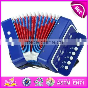 Most Popular Children Gift Toy Wooden Musical Piano Accordion for Sale W07K006B thumbnail-1