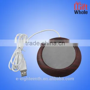 Environmental Practical Safe Wood USB Heat Coffee Cup Warmer Water Milk Heater thumbnail-3