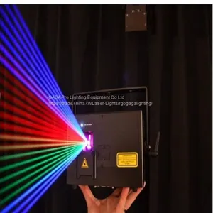 RGB Полноцветный мини-анимационный программируемый лазерный световой шоу мощностью 3000 МВ thumbnail-1