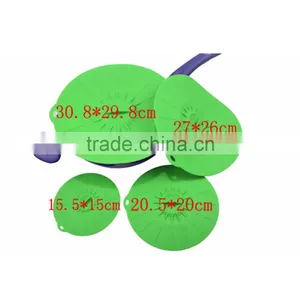 Wholesale LFGB Approved Pink Silicone Pot Cover Lid thumbnail-4