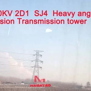 MEGATRO 220KV 2D1 SJ4 Heavy Angle Tension Transmission Tower thumbnail-1