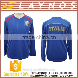 Factory Price Good Quality Long Sleeve Club Team Soccer Jersey thumbnail-1