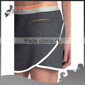 Paula Terry Sport Skirt& Marathon Terry Skirt &yoga Skirt With Front Welt Pocket thumbnail-3