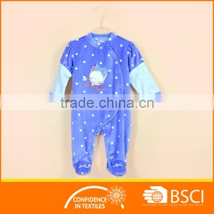 Latest Velvet Long Sleeve Baby Girl Romper thumbnail-1