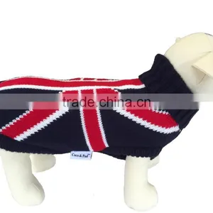 UK Flat Knit Black Color Pet Dog Clothing Pet Accessories 2016 thumbnail-3
