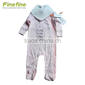 Cotton Cheap Plain Baby Rompers Manufacturer Organic thumbnail-3