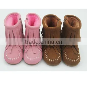 Factory Baby Leather Shoes Baby Winter Boots Moccasin Boots thumbnail-4
