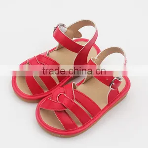 Summer Handmade PU Leather Sadals Funny Kids Squeaky Shoes 2017 thumbnail-3